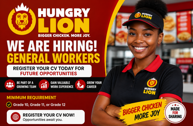 Hungry Lion hiring general workers in South Africa register your CV for future opportunities