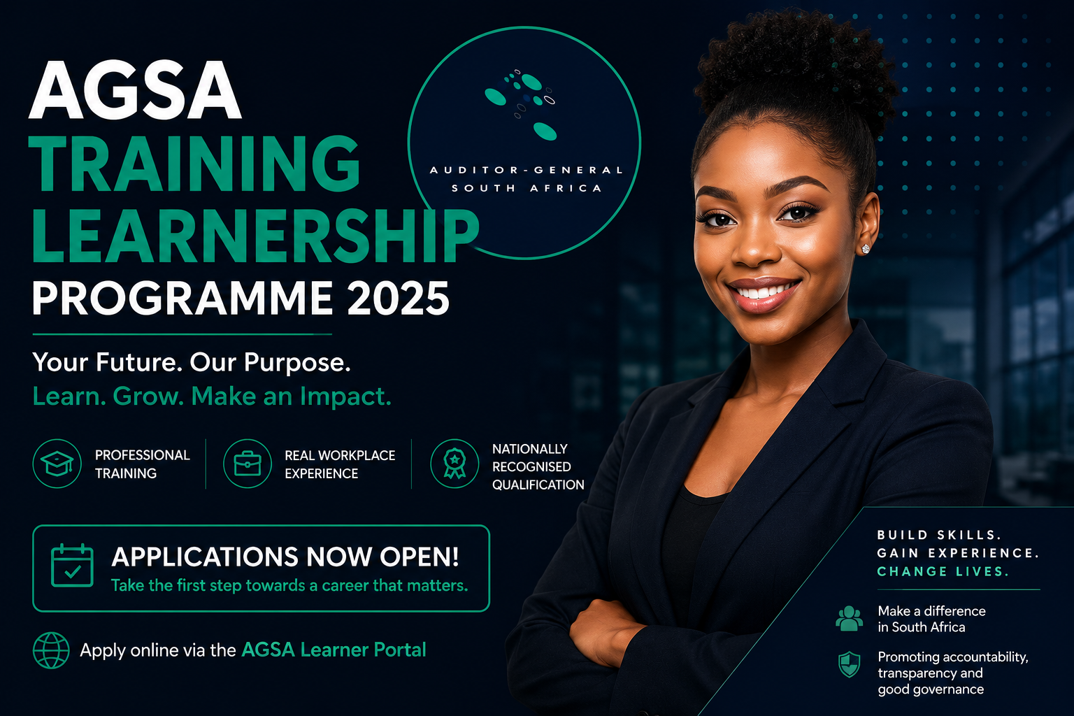 AGSA Training Learnership Programme 2026 applications open